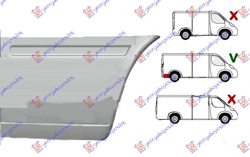 Rame Laterale-Praguri - Mercedes Sprinter 208-416 (W901-905) 1995