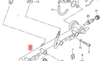 Rampa injectoare 06B133317N Audi A4 B6 Sedan 2003 ...