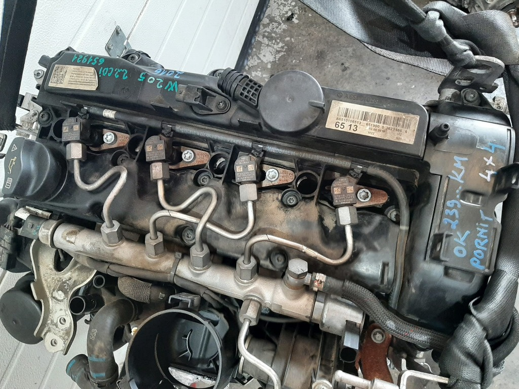 Rampa injectoare 2.2 cdi 651921 mercedes c-class c220 w205 euro 6 a6510700700