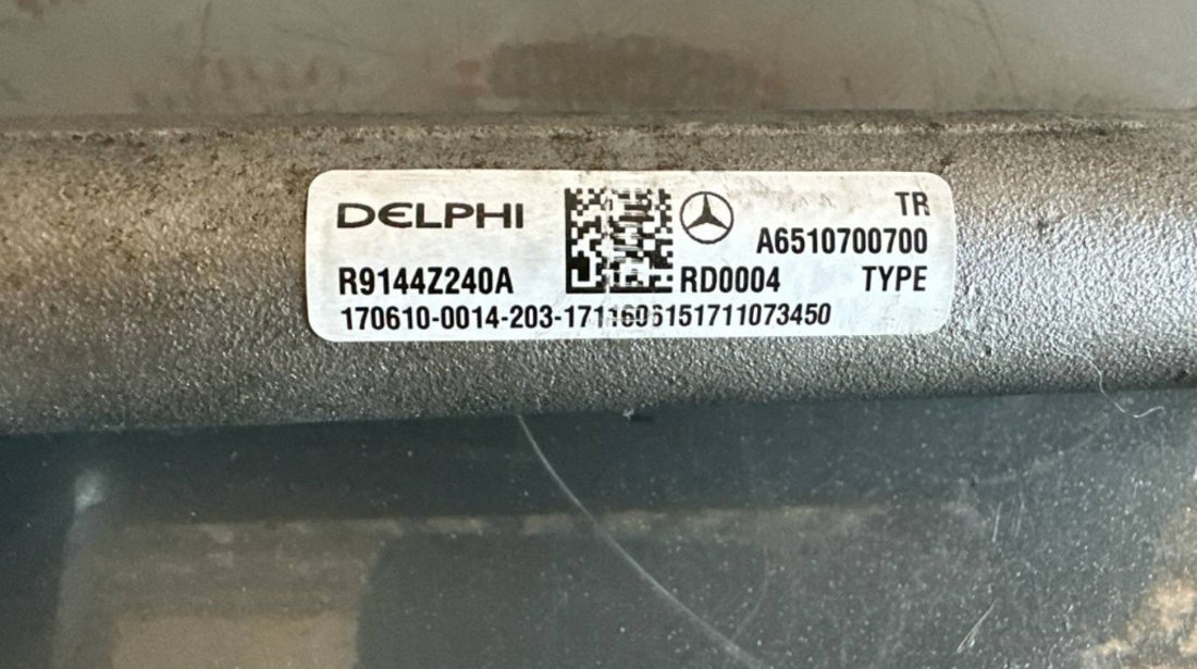 Rampa injectoare A6510700700 Mercedes-Benz Sprinter 5-T Platformă (W906) 2.2 CDI 163 cai OM 651.957