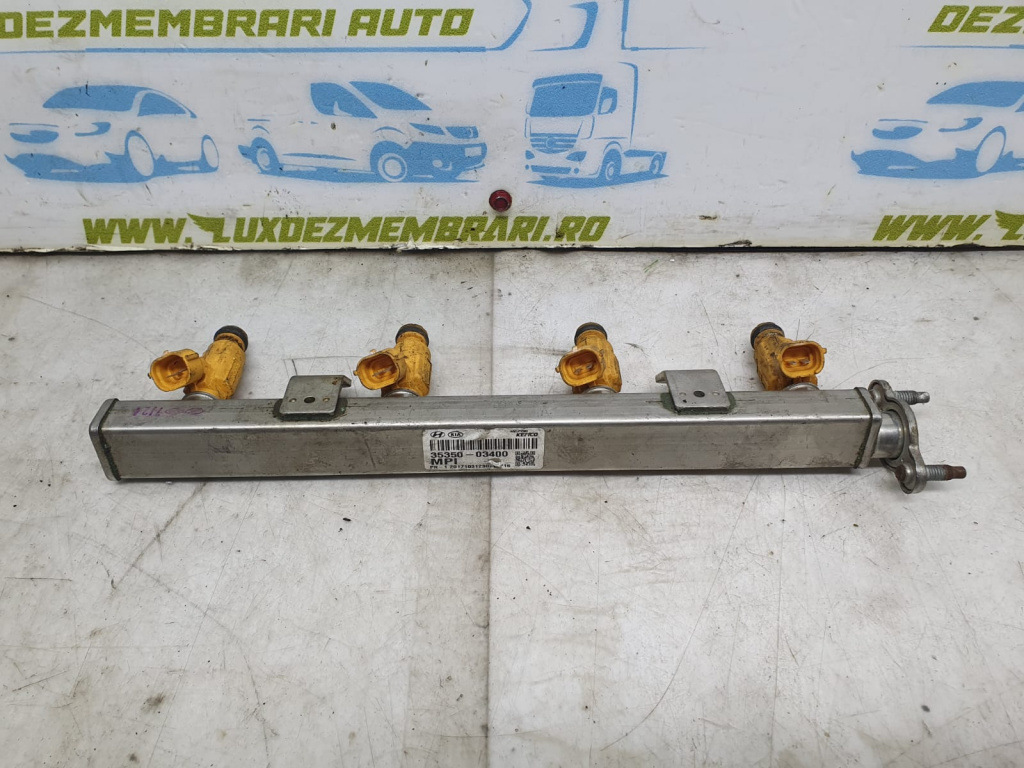 Rampa injectoare cu injectoare 1.4 benzina g4lc 35350-03400 3535003400 Kia Ceed 3 [2018 - 2021]