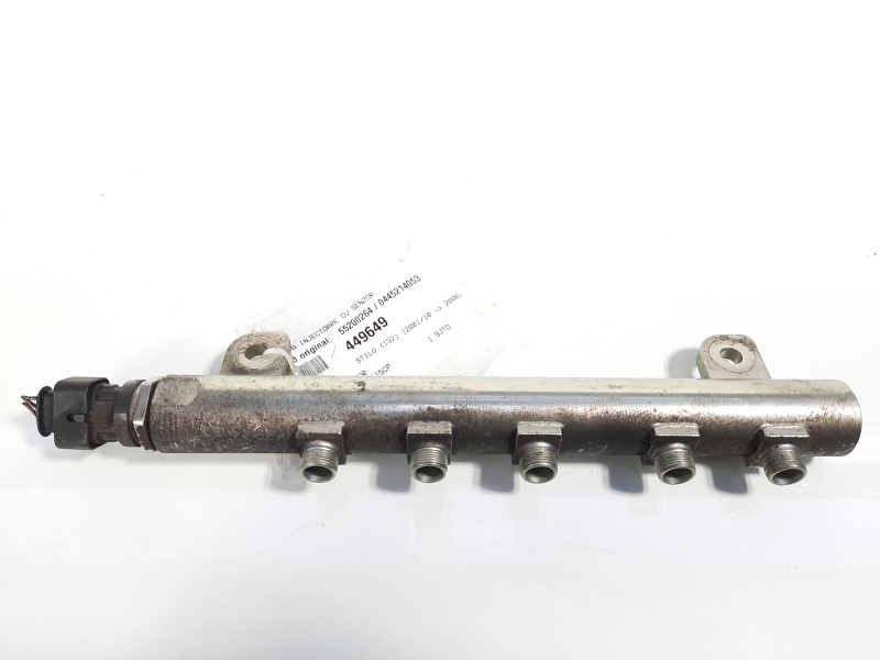 Rampa injectoare cu senzor, cod 55200264, 0445214053, Fiat Stilo (192) 1.9 JTD, 192A1000 (id:449649)