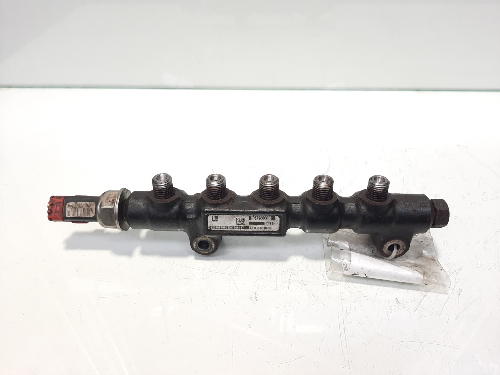 Rampa injectoare cu senzor, cod 9642503380, Ford Fiesta 5, 1.4 TDCI, F6JA (id:464103)
