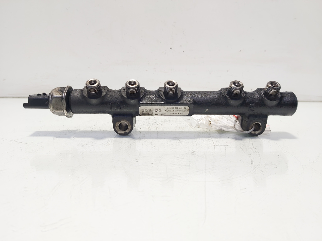 Rampa injectoare cu senzor, cod 9685297580, Ford Focus 3, 1.6 TDCI, T1DB (id:635750)