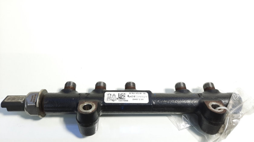 Rampa injectoare cu senzor, cod 9685297580, Ford Focus 3, 1.6 tdci, T1DB (id:439815)
