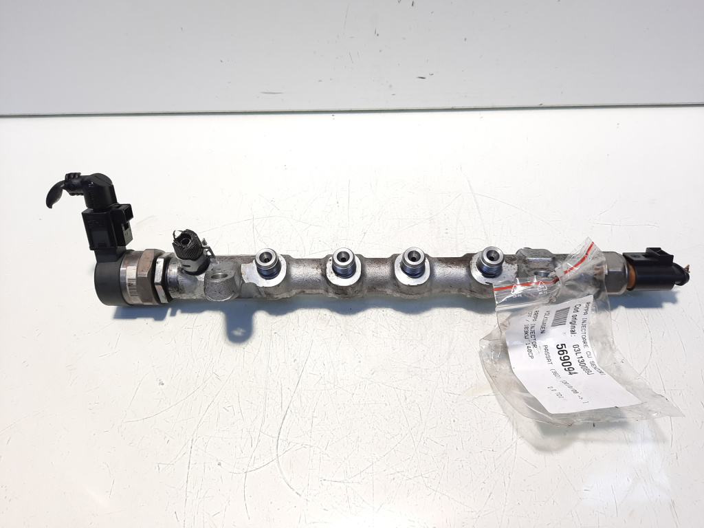 Rampa injectoare cu senzori, cod 03L130089J, VW Passat (362), 2.0 TDI, CFF (id:569094)