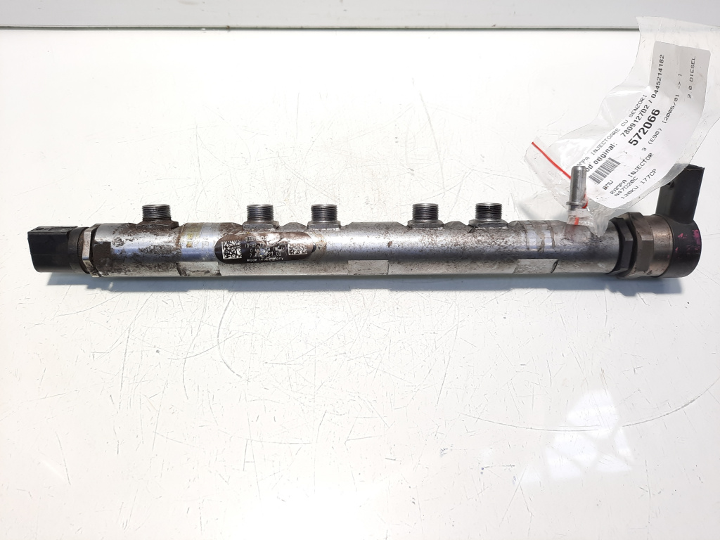 Rampa injectoare cu senzori, cod 780912702, 0445214182, Bmw 3 (E90) 2.0 diesel, N47D20C (id:572066)