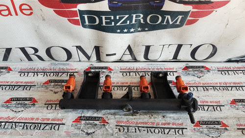 Rampa injectoare + injectoare Citroen Xsara Picasso 1.6i 109 cai motor NFU cod piesa : 9636520780