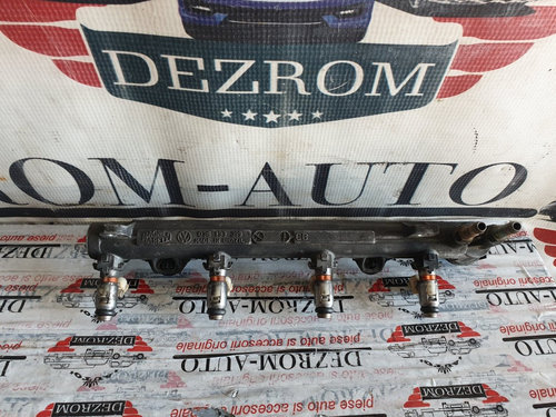 Rampa injectoare + injectoare VW Lupo 3L 1.4i 100 cai motor AFK cod piesa : 036133319AA