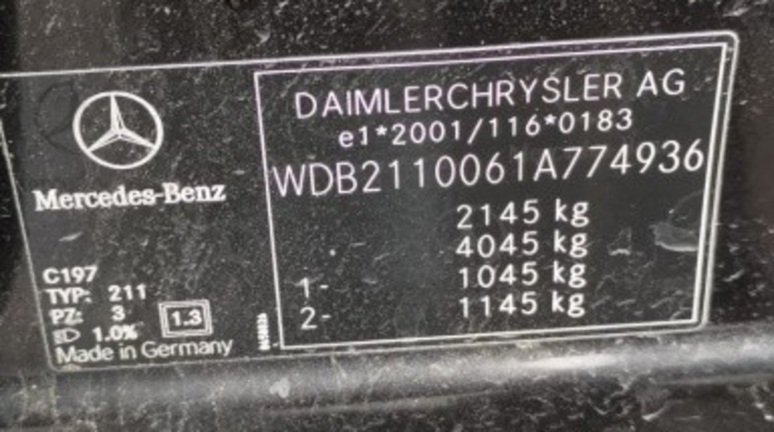 Rampa injectoare Mercedes E-Class W211 2005 sedan 2.2 cdi