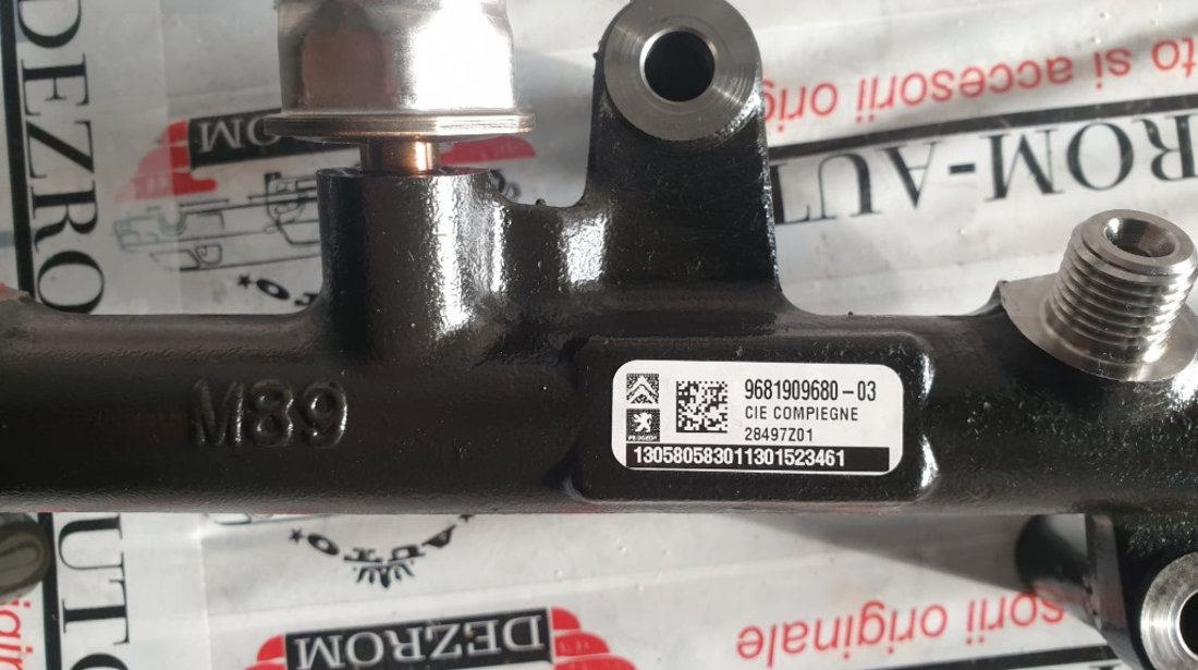 Rampa injectoare Peugeot RCZ 2.0 HDi 163cp cod piesa : 9681909680-03