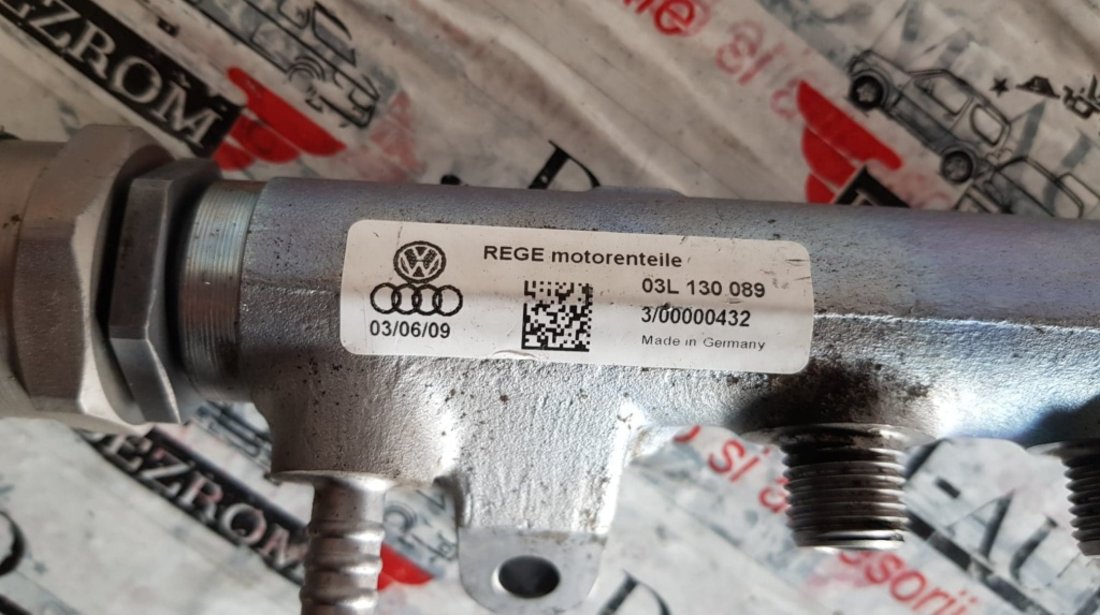 Rampa injectoare VW Passat B6 2.0TDi 136cp CBAA cod piesa : 03l130089