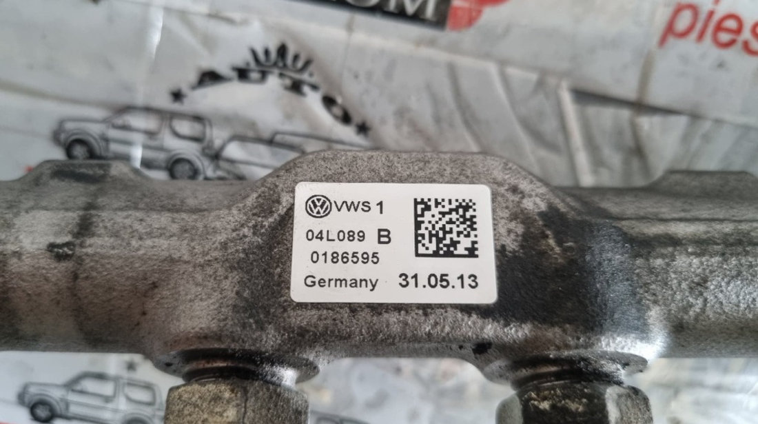 Rampa injectoare VW Passat B7 2.0 TDI 170 cai motor CLLA cod piesa : 04L089B / 057130764AB