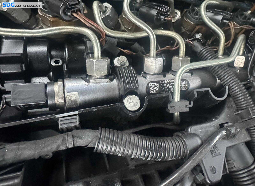 Rampa Presiune Injectoare Completa cu Senzor Senzori Regulator Presiune BMW Seria 1 E81 E82 E87 E88 116 118 2.0 D N47 2006 - 2013 Cod 780912805 7809128 0445214183 [K0394]