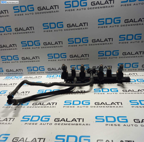 Rampa Presiune Injectoare cu Injector Injectoare Volkswagen Lupo 1.4 MPI AUD 2000 - 2003 Cod 0301333...