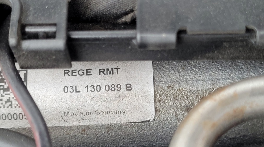 Rampa Presiune Injectoare cu Senzor Senzori Regulator Volkswagen Touran 1.6 TDI CAY CAYB CAYC 2011 - 2015 Cod 03L130089B 03L130764A [C2040]