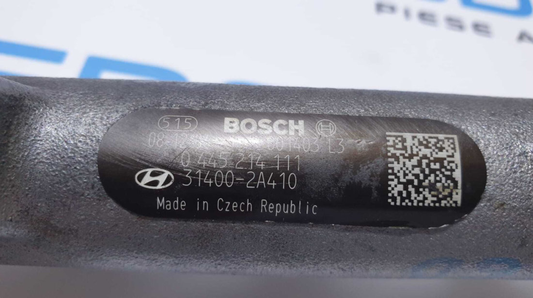 Rampa Presiune Injectoare Distribuitor Carburant Motorina cu Senzor Presiune Hyundai Accent 3 1.5 CRDI 2005 - 2010 Cod 0445214111 31400-2A410 0281002863