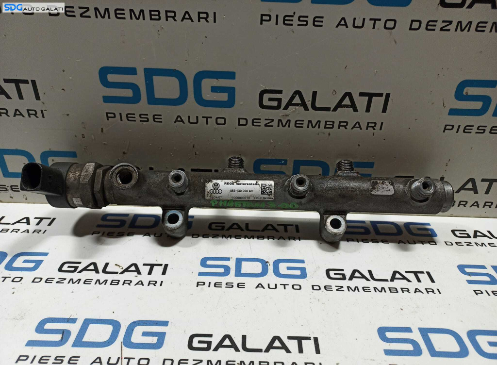 Rampa Presiune Injector Injectoare cu Senzor Regulator Volkswagen Touareg 3.0 TDI CASA CASB CASC CATA 2007 - 2011 Cod 059130090AH [X3468]