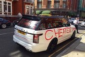 Range Rover distrus de iubita