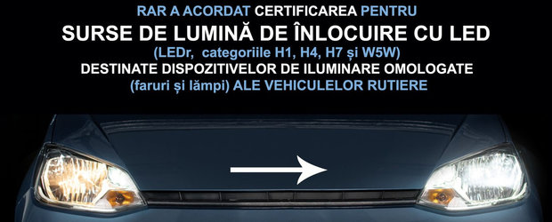 RAR a facut anuntul asteptat de toata lumea. Soferii isi pot monta acum, legal, pe masini becuri LED