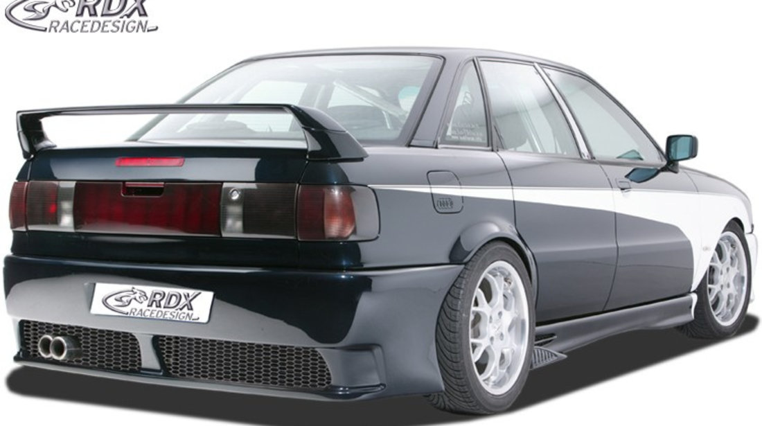 RDX Bara Spate pentru AUDI 80 B3 B4 Limousine / Avant cu KZ-Mulde "GT4" Fusta bara spate Heck RDHS038KZ material GFK