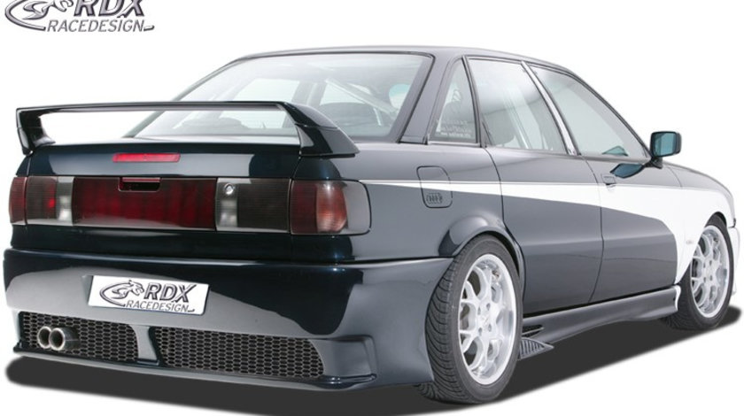 RDX Bara Spate pentru AUDI 80 B3 B4 Limousine / Avant cu KZ-Mulde "GT4" Fusta bara spate Heck RDHS038KZ material GFK