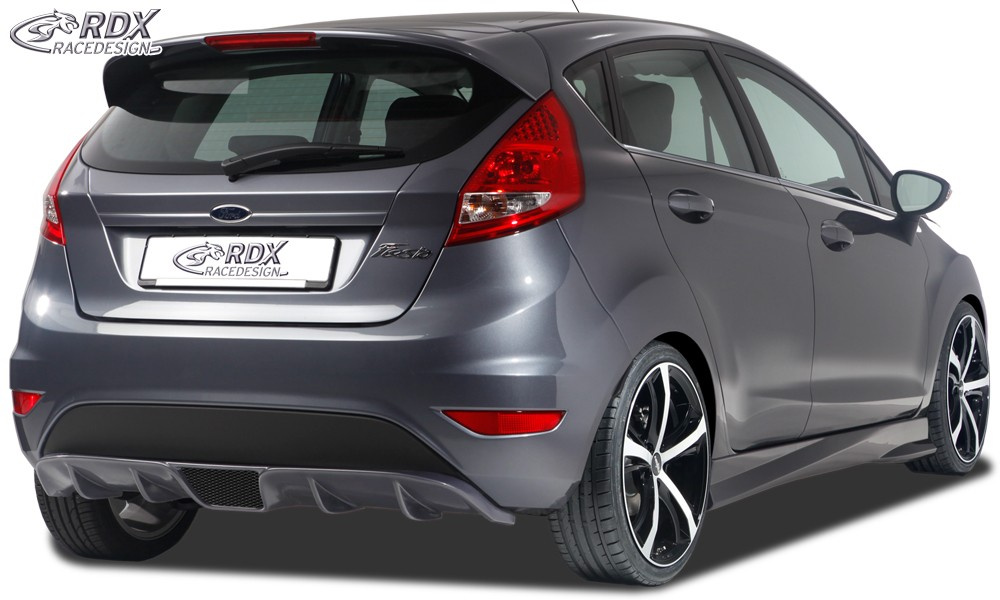 RDX Difuzor Difuzor prelungire bara spate pentru FORD Fiesta MK7 JA8 JR8 (2008-2012 & Facelift 2012+) sort fusta spate ornament parte spate Diffusor RDHA024 material Plastic