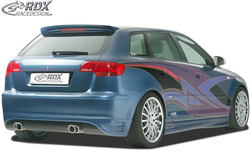 RDX Difuzor Difuzor prelungire bara spate pentru AUDI A3 8P Sportback Fusta bara spate Heck RDHA075S...