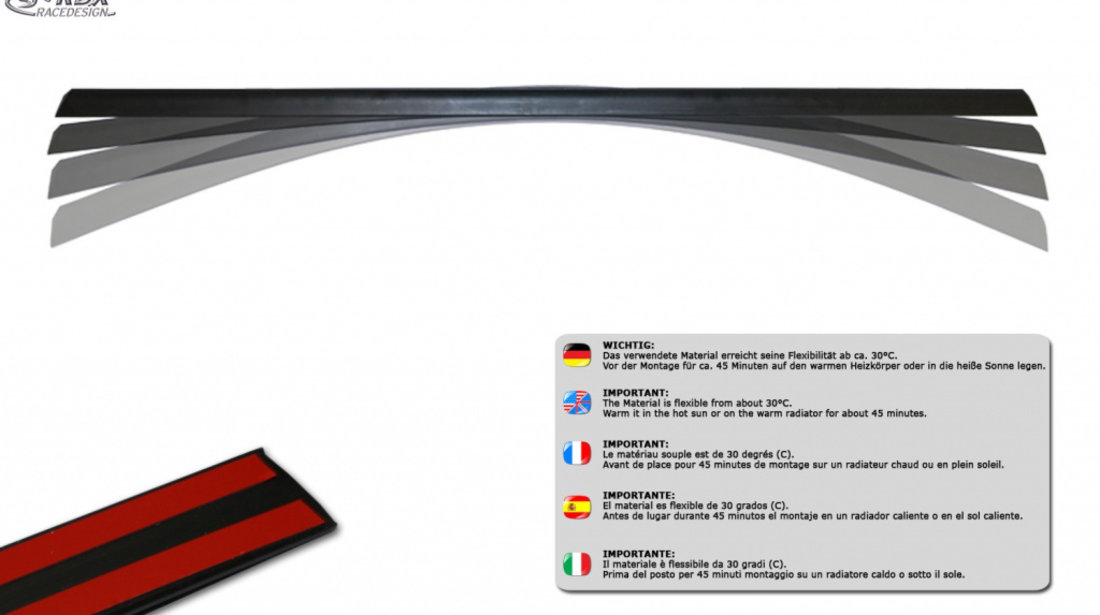 RDX Eleron lip portbagaj pentru AUDI A8 D4/4H spoiler Haion Eleron Spate RDHL116 material Plastic