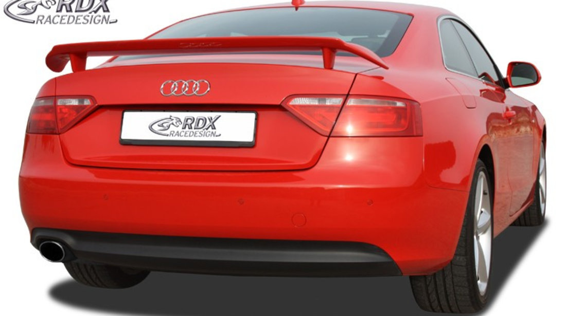 RDX Eleron Spate pentru AUDI A5 Coupe, Cabrio, Sportback Eleron Portbagaj Spoiler RDHFU03-25 material Plastic
