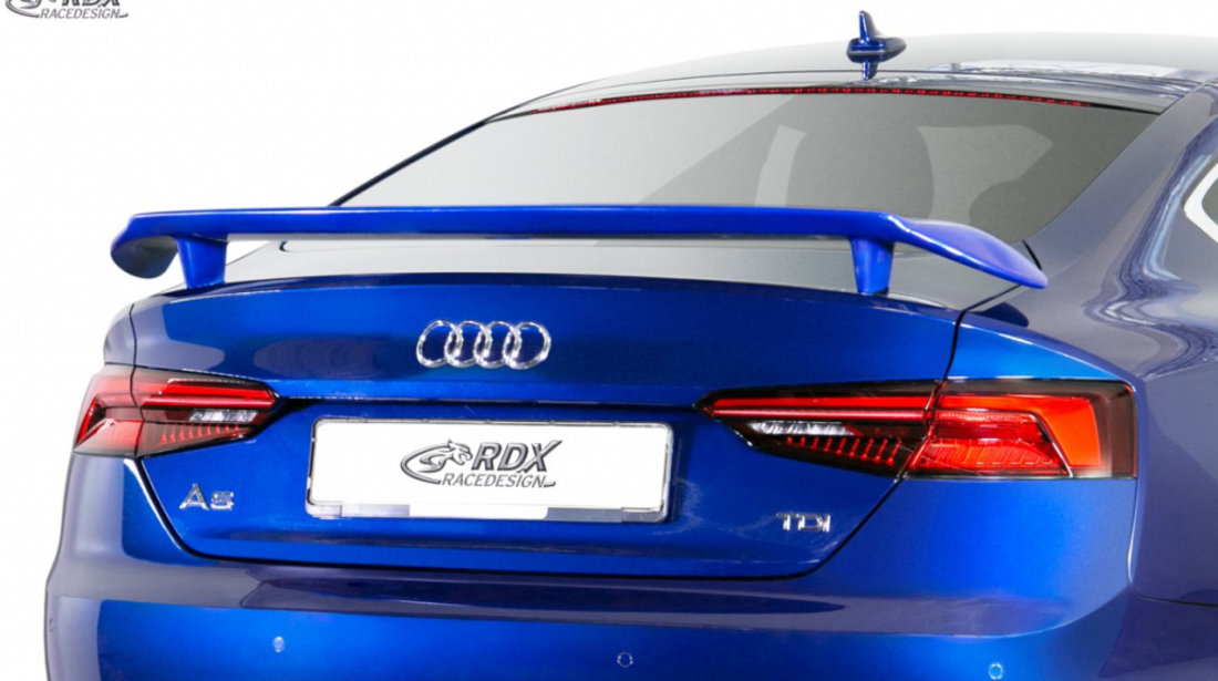 RDX Eleron Spate pentru AUDI A5 (F5) (Coupe + Cabrio + Sportback) Eleron Portbagaj Spoiler RDHFU03-79 material Plastic