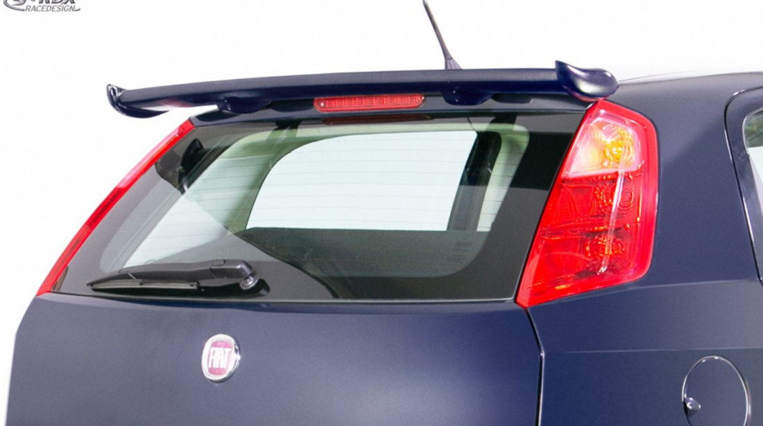 RDX Eleron Spate pentru FIAT Grande Punto, Punto Evo, Punto (199, 2005-2018) Eleron Luneta Eleron Portbagaj Dach pe spate Spoiler Flgel RDHFU06-24 material Plastic