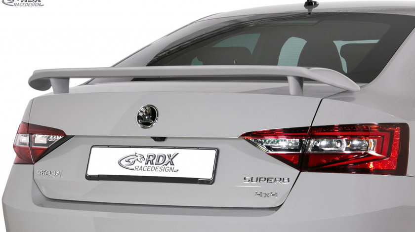 RDX Eleron Spate pentru SKODA Superb 3 (3V) Eleron Portbagaj Spoiler RDHFU03-82 material Plastic