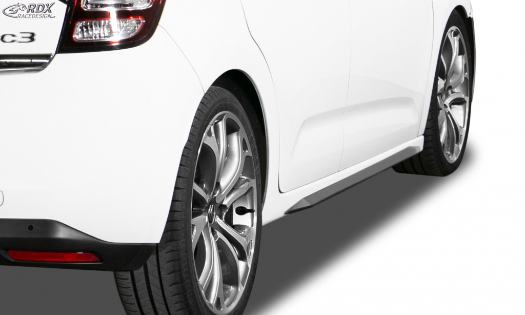 RDX Praguri Laterale pentru CITROEN C3 2009-2017 "Slim" RDSL500088 material ABS