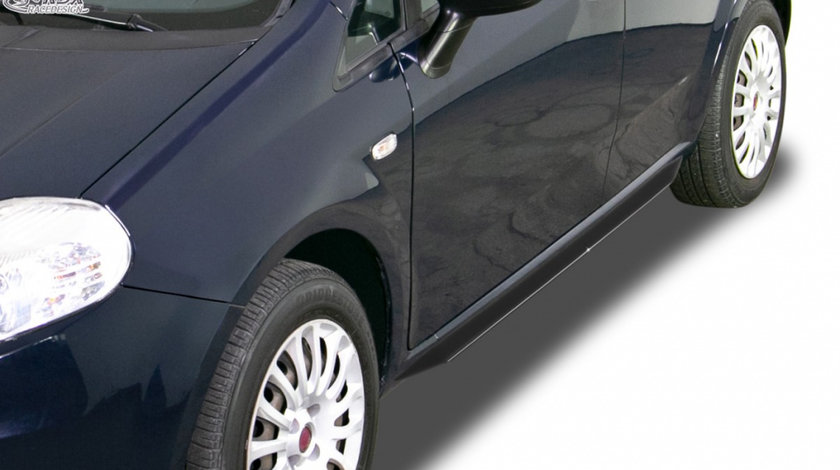 RDX Praguri Laterale pentru FIAT Grande Punto, Punto Evo, Punto (199, 2005-2018) "Slim" RDSL580 material ABS