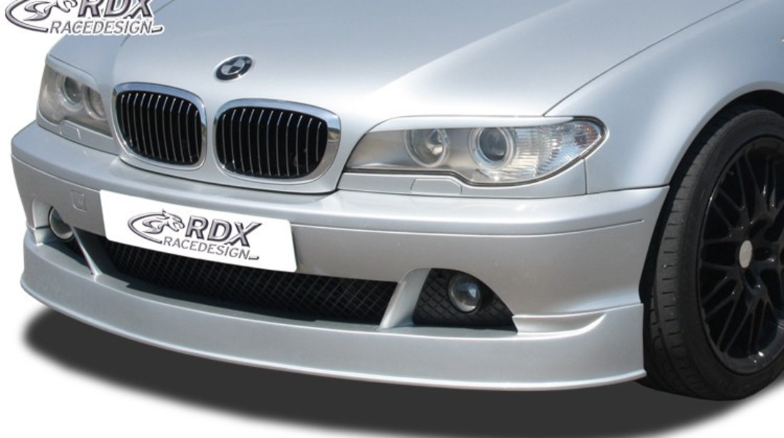 RDX Prelungire Spoiler Bara fata pentru BMW E46 Coupe / Cabrio Facelift (2003+) lip bara fata Spoilerlippe RDFA049 material GFK