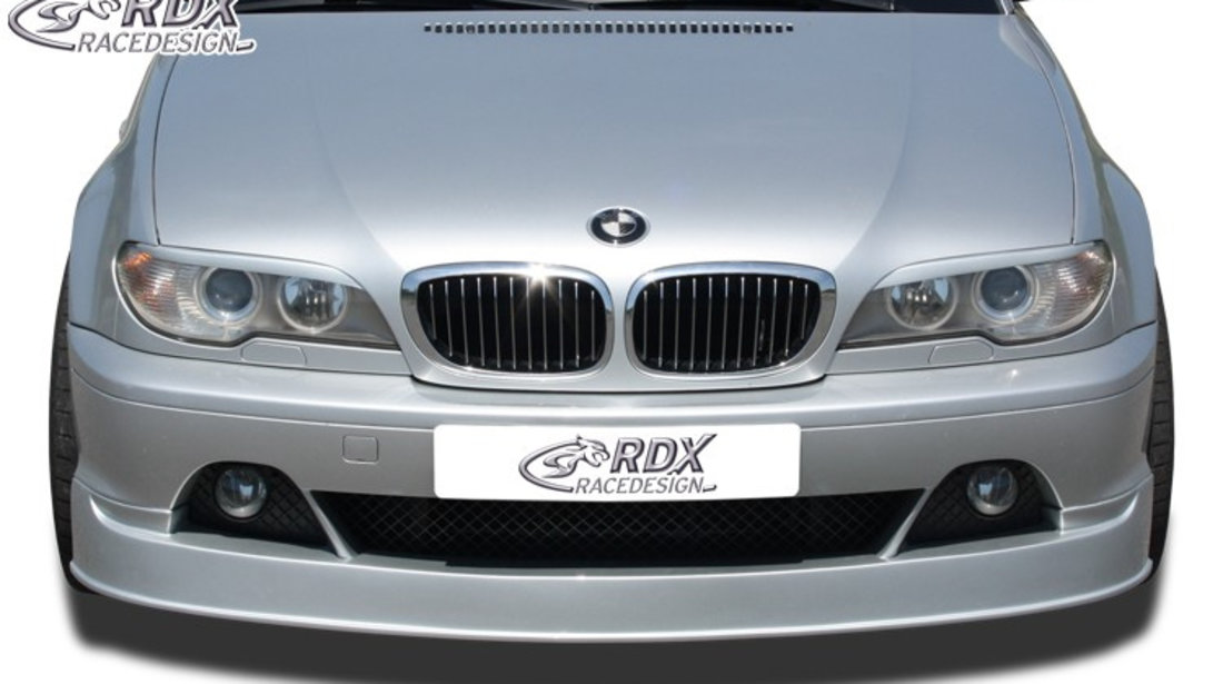 RDX Prelungire Spoiler Bara fata pentru BMW E46 Coupe / Cabrio Facelift (2003+) lip bara fata Spoilerlippe RDFA049 material GFK