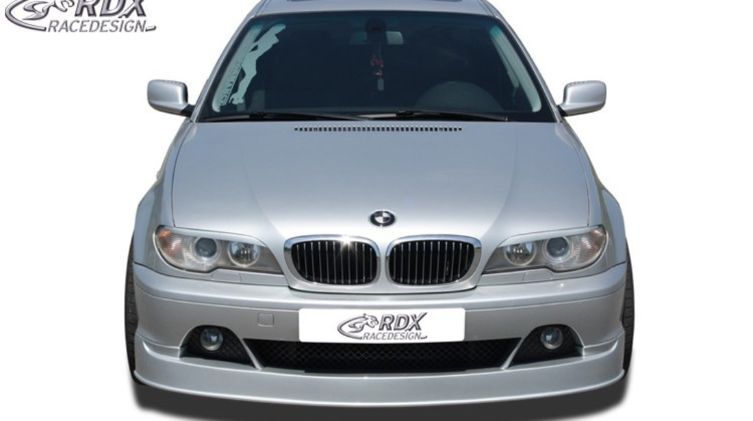 RDX Prelungire Spoiler Bara fata pentru BMW E46 Coupe / Cabrio Facelift (2003+) lip bara fata Spoilerlippe RDFA049 material GFK