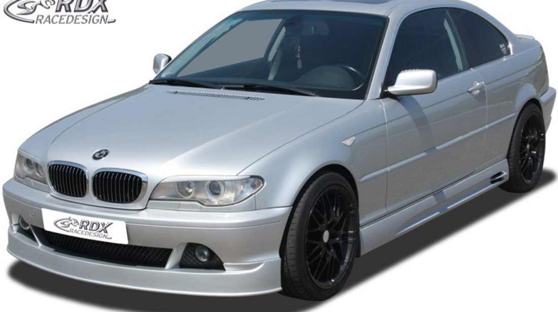 RDX Prelungire Spoiler Bara fata pentru BMW E46 Coupe / Cabrio Facelift (2003+) lip bara fata Spoilerlippe RDFA049 material GFK