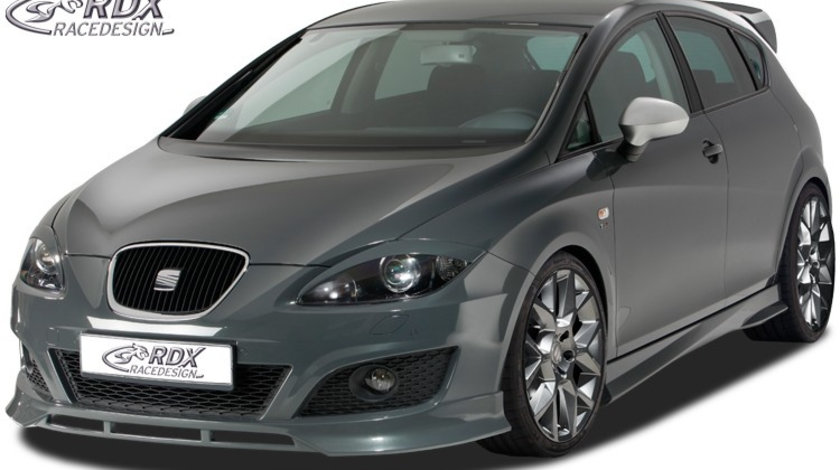 RDX Prelungire Spoiler Bara fata pentru SEAT Leon 1P Facelift (ab 2009) lip bara fata Spoilerlippe RDFA099 material ABS