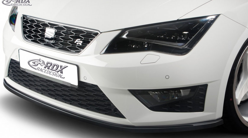 RDX Prelungire Spoiler Bara fata pentru SEAT Leon 5F FR + Cupra / Leon 5F SC FR + Cupra / Leon 5F ST FR + Cupra lip bara fata Spoilerlippe Schwert RDFA057 material ABS