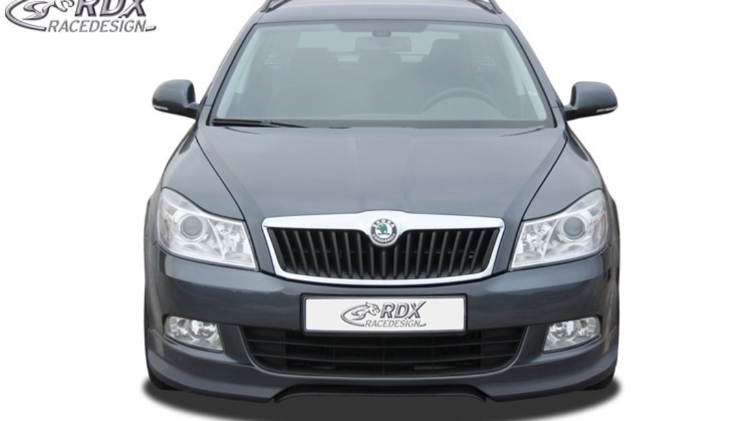 RDX Prelungire Spoiler Bara fata pentru SKODA Octavia 2 / 1Z Facelift 2008+ ( nu si pentru RS) lip bara fata Spoilerlippe RDFA017 material GFK