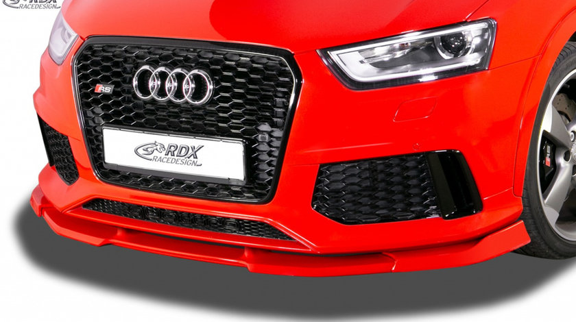 RDX Prelungire Spoiler Bara fata VARIO-X pentru AUDI RS Q3 8U (2013-2018) lip bara fata Spoilerlippe RDFAVX30873 material Plastic