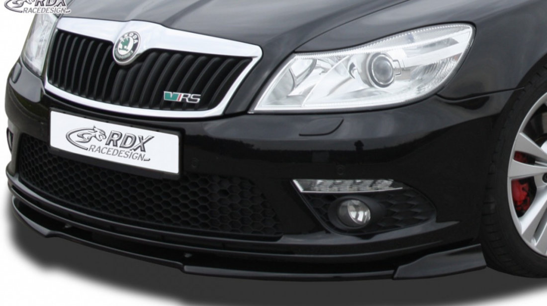 RDX Prelungire Spoiler Bara fata VARIO-X pentru SKODA Octavia 2 RS Facelift Typ 1Z 2008+ lip bara fata Spoilerlippe RDFAVX30522 material Plastic