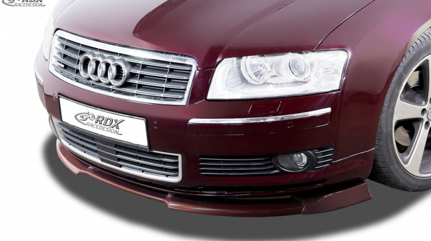 RDX Prelungire Spoiler Bara fata VARIO-X pentru AUDI A8 D3 / 4E -2005 (Alle, incl. W12 bzw. S8) lip bara fata Spoilerlippe RDFAVX30041 material Plastic