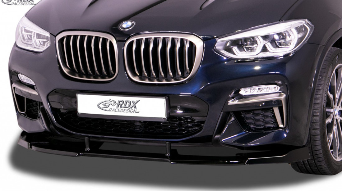 RDX Prelungire Spoiler Bara fata VARIO-X pentru BMW X3 (G01) & pentru BMW X4 (G02) pentru M-Sport & M-Aerodynamik-Paket lip bara fata Spoilerlippe RDFAVX30341 material Plastic
