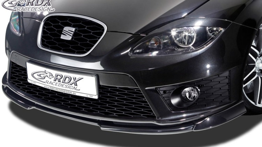 RDX Prelungire Spoiler Bara fata VARIO-X pentru SEAT Leon 1P Facelift 2009+ FR & Cupra lip bara fata Spoilerlippe RDFAVX30020 material Plastic