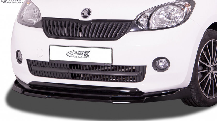 RDX Prelungire Spoiler Bara fata VARIO-X pentru SKODA Citigo (2011-2017, si pentru Monte Carlo) lip bara fata Spoilerlippe RDFAVX30120 material Plastic