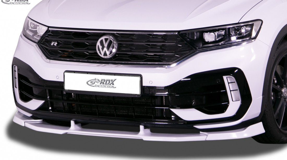 RDX Prelungire Spoiler Bara fata VARIO-X pentru VW T-Roc R lip bara fata Spoilerlippe RDFAVX30092 material Plastic