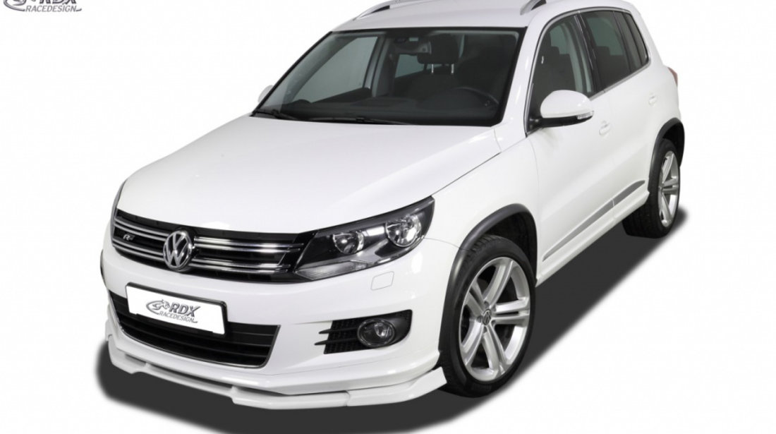 RDX Prelungire Spoiler Bara fata VARIO-X pentru VW Tiguan (2011-2016) R-Line lip bara fata Spoilerlippe RDFAVX30767 material Plastic